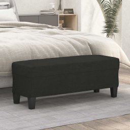 Gossi banca, negru, 100x35x41 cm, textil