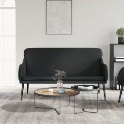 Gossi banca, negru, 110x76x80 cm, piele ecologica