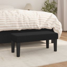 Gossi banca, negru, 70x30x30 cm, textil