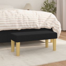 Gossi banca, negru, 70x30x30 cm, textil