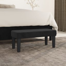 Gossi banca, negru, 70x30x30 cm, textil