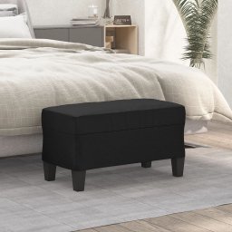 Gossi banca, negru, 70x35x41 cm, piele ecologica