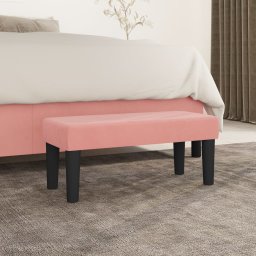 Gossi banca, roz, 70x30x30 cm, catifea