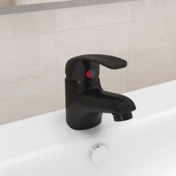 Gossi baterie mixer de chiuveta, negru, 13x10 cm