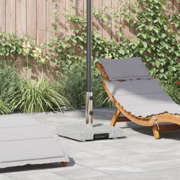 Gossi baza de parasol cu roti cu maner gri granit 29 kg patrat