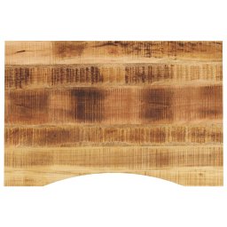 Gossi blat birou cu decupaj curbat 100x60x2,5 cm lemn masiv mango