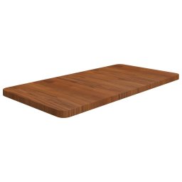 Gossi blat de baie, maro inchis, 80x40x2,5 cm, lemn masiv tratat