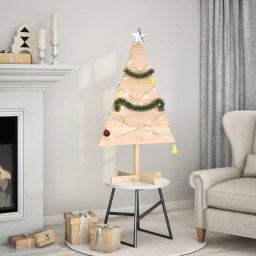 Gossi brad de craciun decorativ, 110 cm, lemn masiv
