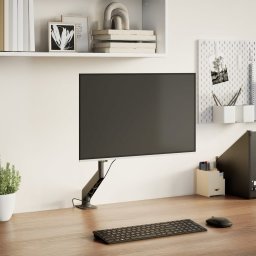 Gossi brat unic de monitor ecran de max 27 inci cu arc de gaz 10 kg
