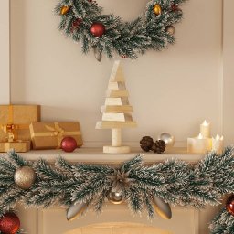 Gossi brazi de craciun din lemn decorativi 2 buc. 30 cm lemn de pin