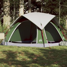 Gossi cabina cort de camping, 4 persoane, verde, impermeabil