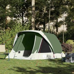 Gossi cabina cort de camping, 4 persoane, verde, impermeabil