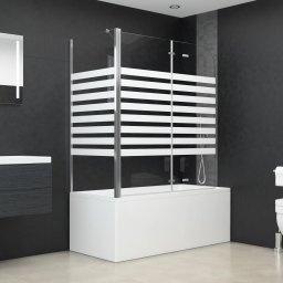 Gossi cabina de baie, 120x68x130 cm, benzi din sticla securizata