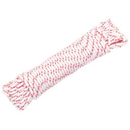 Gossi cablu de pornire cu tragere, alb si rosu Ø3 mm 10 m nailon