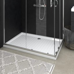 Gossi cadita de dus cu puncte, alb, 80x120x4 cm, abs
