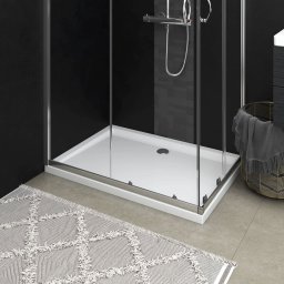 Gossi cadita de dus dreptunghiulara din abs, alb, 70x100 cm