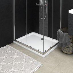 Gossi cadita de dus dreptunghiulara din abs, alb, 70x90 cm