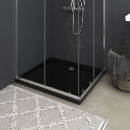 Gossi cadita de dus dreptunghiulara din abs, negru, 80x90 cm