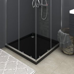 Gossi cadita de dus patrata, negru, 80x80 cm, abs