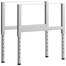 Gossi cadre banc lucru reglabile, 2 buc., gri, 85x(69-95,5) cm, metal
