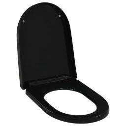 Gossi capac wc cu inchidere silentioasa, eliberare rapida, negru