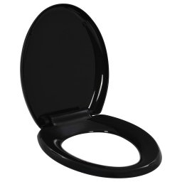 Gossi capac wc cu inchidere silentioasa, eliberare rapida, negru