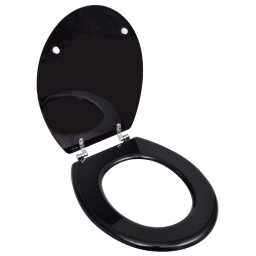 Gossi capac wc, negru, mdf, model simplu