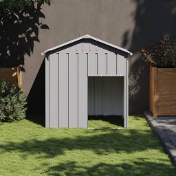 Gossi casa caine & acoperis gri deschis 117x103x123cm otel galvanizat