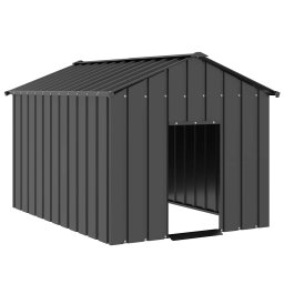 Gossi casa pentru caini cu acoperis 113x153x101 cm otel galvanizat