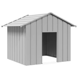 Gossi casa pentru caini cu acoperis 131x101x102 cm otel galvanizat