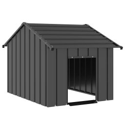 Gossi casa pentru caini cu acoperis 83x130x85 cm otel galvanizat