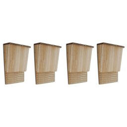 Gossi casute de lilieci, 4 buc., 22 x 12 x 34 cm, lemn