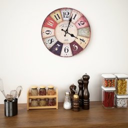 Gossi ceas de perete vintage, 30 cm, colorat