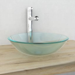 Gossi chiuveta din sticla securizata, 42 cm, matuita