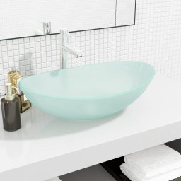 Gossi chiuveta din sticla securizata, 54,5x35x15,5 cm, mata
