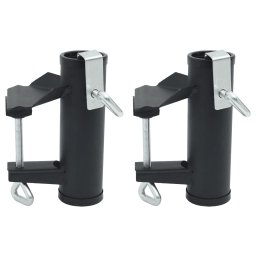 Gossi cleme umbrela pentru balcon, 2 buc., 25-38 mm, otel