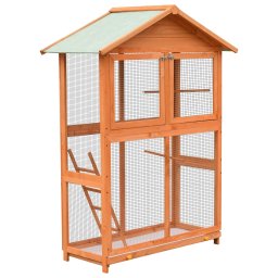 Gossi colivie de pasari, 125,5x59,5x164 cm, lemn masiv de pin si brad