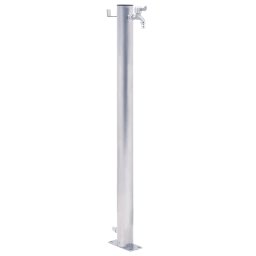 Gossi coloana de apa de gradina, 40 cm, otel inoxidabil, rotund