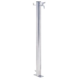 Gossi coloana de apa de gradina, 60 cm, otel inoxidabil, rotund