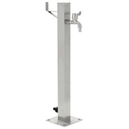 Gossi coloana de apa de gradina, 65 cm, otel inoxidabil, patrat