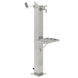 Gossi coloana de apa de gradina, 95 cm, otel inoxidabil, patrat
