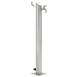 Gossi coloana de apa de gradina, 95 cm, otel inoxidabil, rotund
