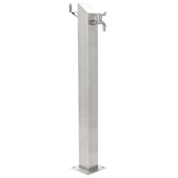 Gossi coloana de apa pentru gradina, 95 cm, otel inoxidabil, patrat