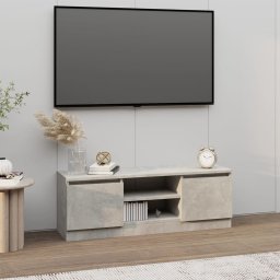 Gossi comoda tv cu usa, gri beton, 102x30x36 cm