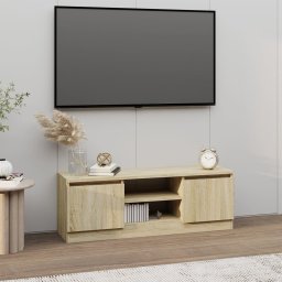 Gossi comoda tv cu usa, stejar sonoma, 102x30x36 cm