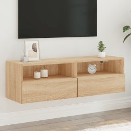 Gossi comoda tv de perete, stejar sonoma, 100x30x30 cm lemn prelucrat