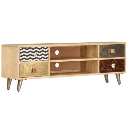 Gossi comoda tv, 120 x 30 x 40 cm, lemn masiv de mango