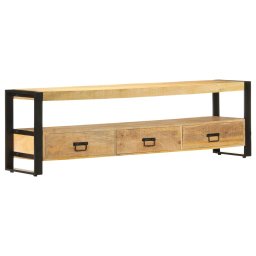 Gossi comoda tv, 150x30x45 cm, lemn masiv de mango