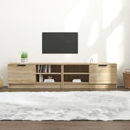 Gossi comoda tv, 2 buc., stejar sonoma, 80x35x36,5 cm, lemn prelucrat