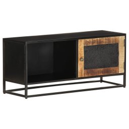 Gossi comoda tv, 90x30x40 cm, lemn de mango nefinisat